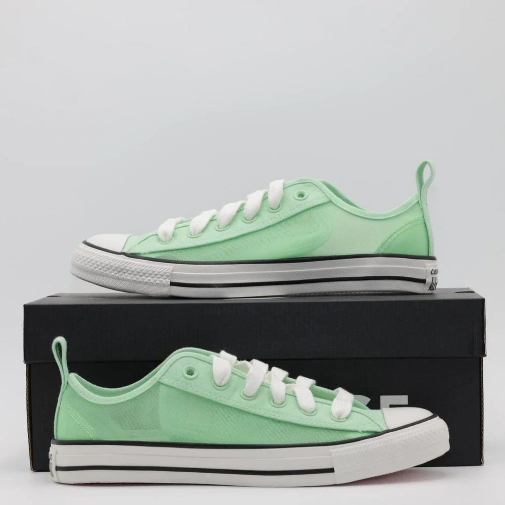 Converse‎ Unisex Chuck Taylor All Star Mesh Low Top Shoes Green Men 7 Women 9